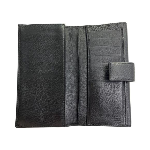 Gucci Interlocking GG Studded Black Leather Bifold Wallet Made in Italy - Picture 13 of 15